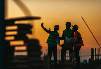 Construction Workers Talking